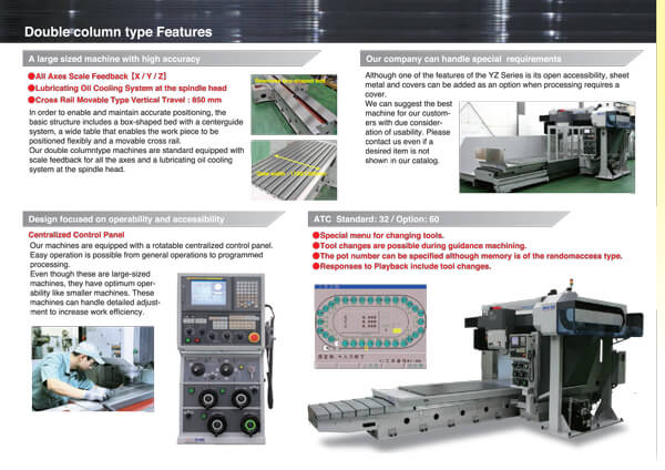 Double column type NC Milling Machine